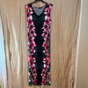 Apt. 9 Black and Pink Floral Dress